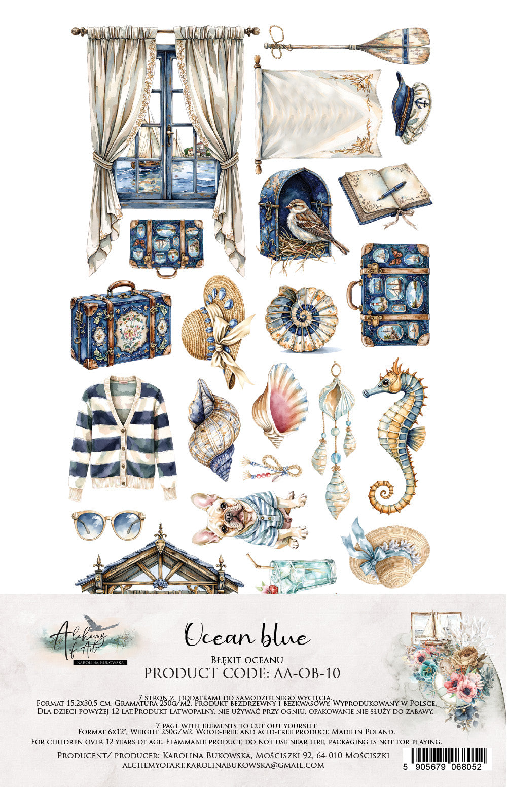 Ocean blue 6x12-' Accessory Set