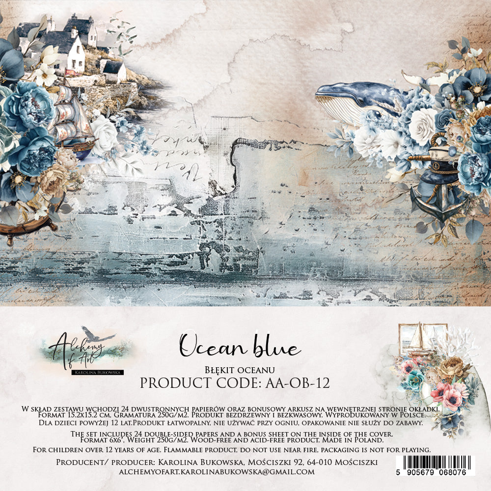 Ocean blue 6x6 Paper Set