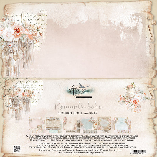 Romantic Boho 12x12 Paper Collection