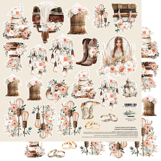 Romantic Boho 12X12 CUT-A-PART