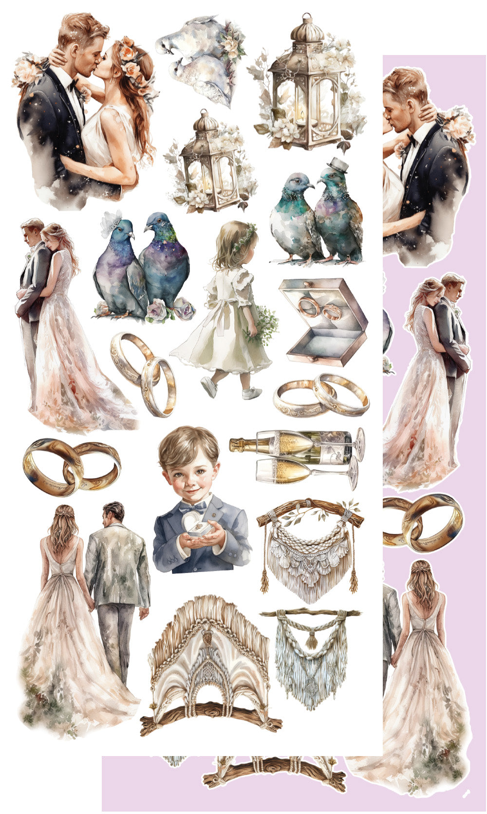 Romantic Boho Cut-A-Part Sheets