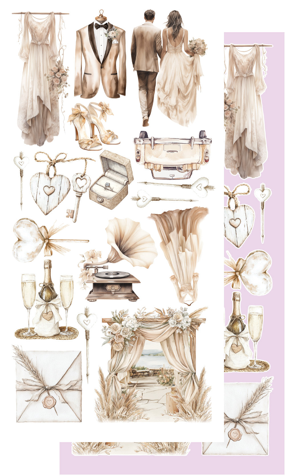 Romantic Boho Cut-A-Part Sheets