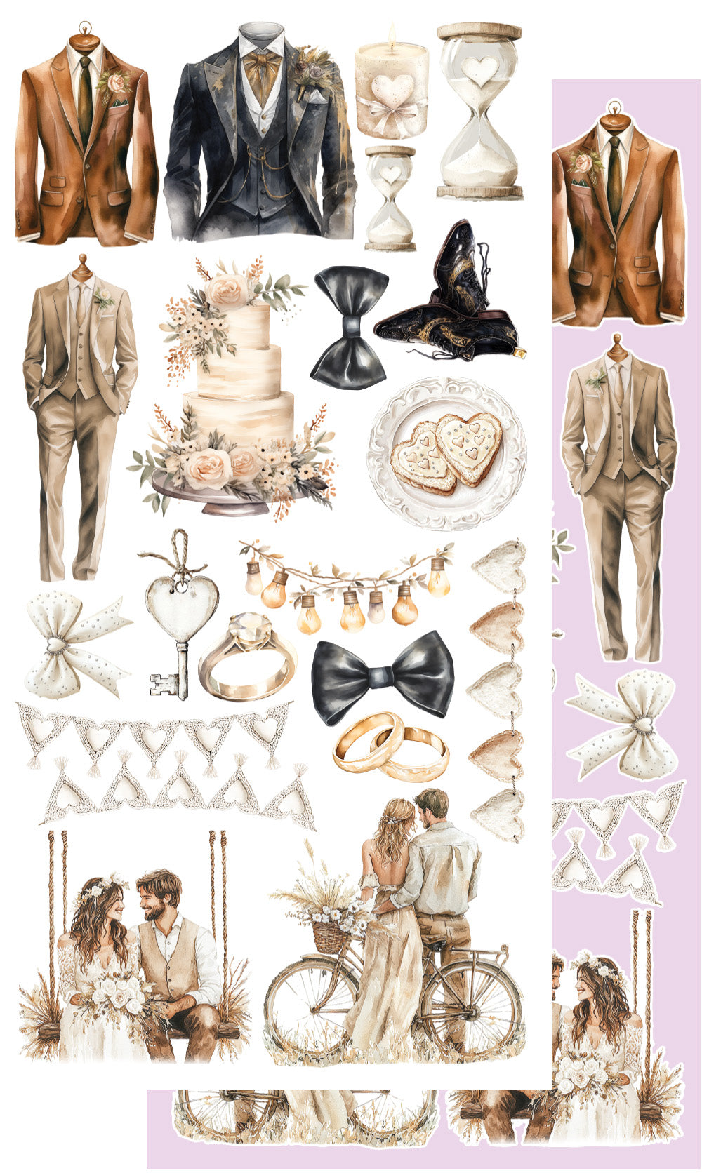 Romantic Boho Cut-A-Part Sheets