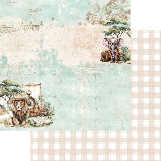 Wild adventures Scrapbooking Paper Set 12X12
