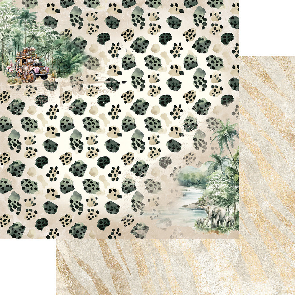 Wild adventures Scrapbooking Paper Set 12X12