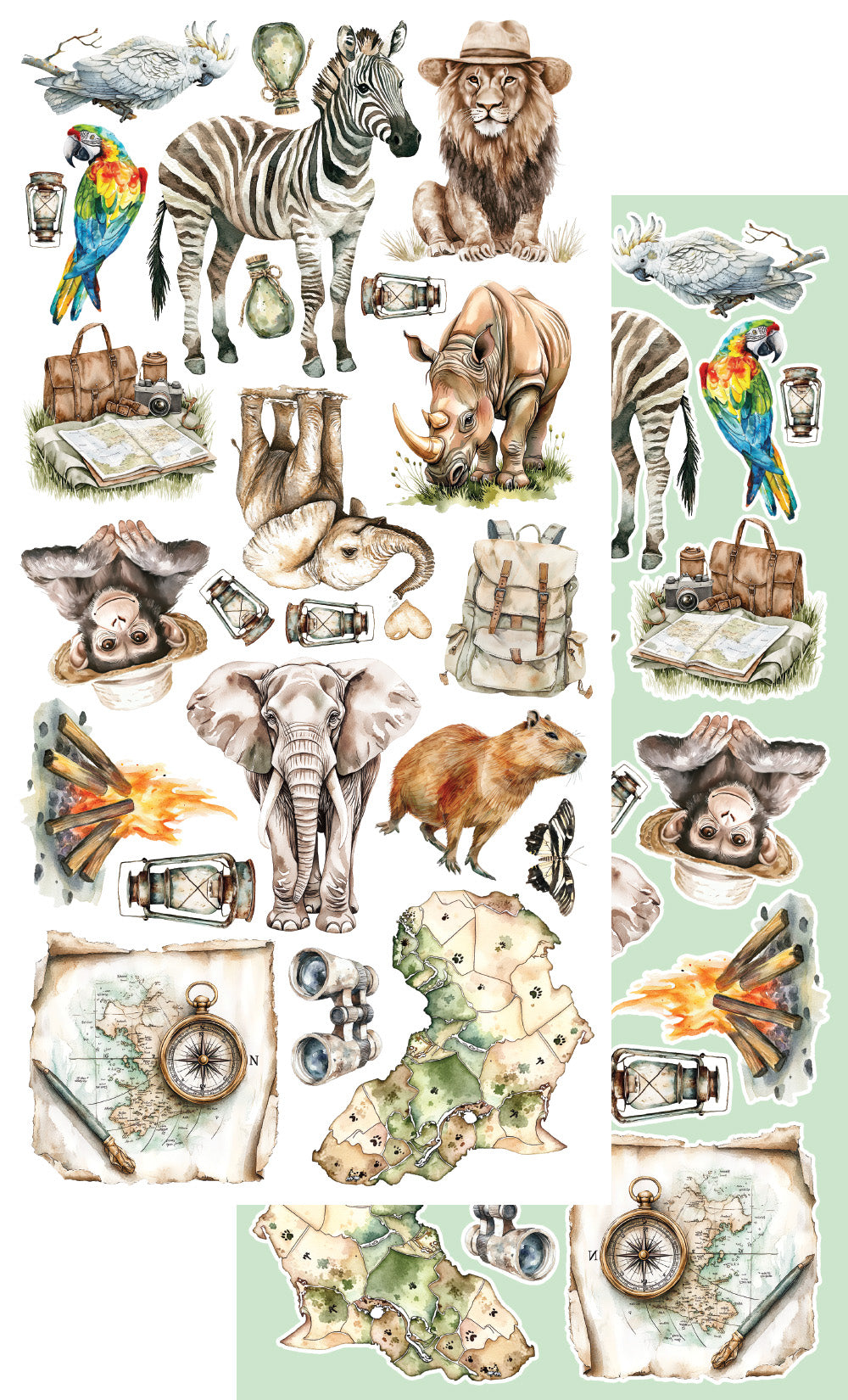 Wild adventures Scrapbooking Add-on Set 6X12