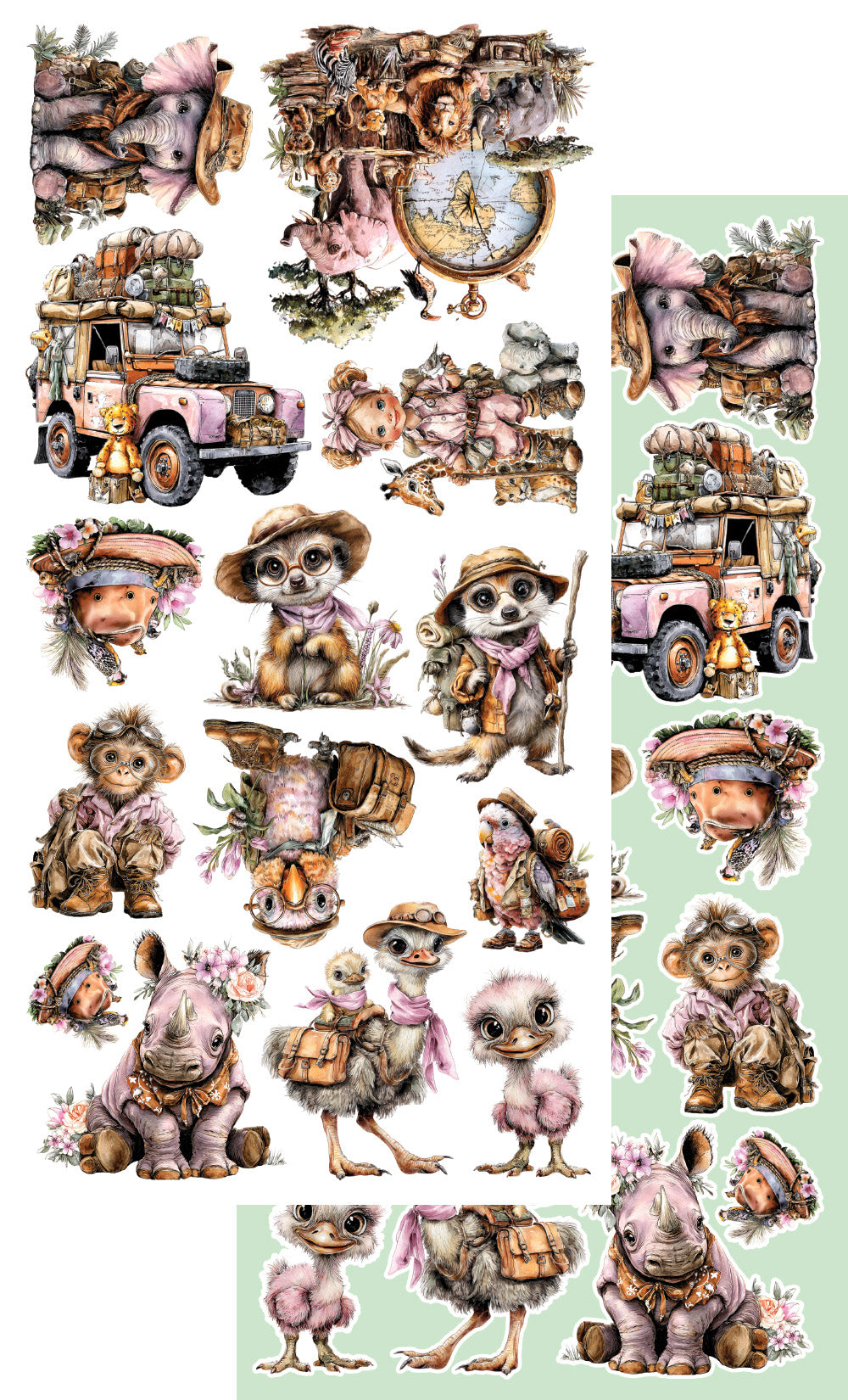 Wild adventures Scrapbooking Add-on Set 6X12