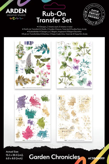 GARDEN CHRONICLES 6" X 8" Rub-On Transfer Set