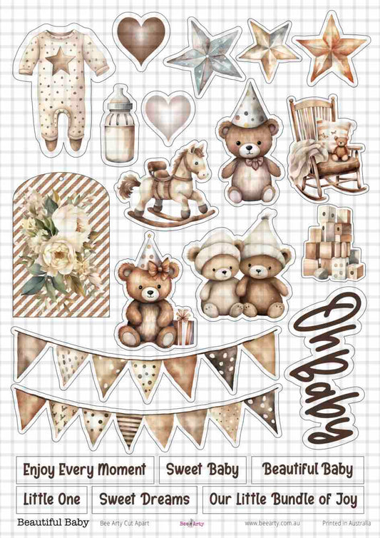 A4 Cut Apart - Assorted - Beautiful Baby
