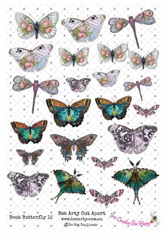 A4 Cut Apart - Assorted - Butterfly 12
