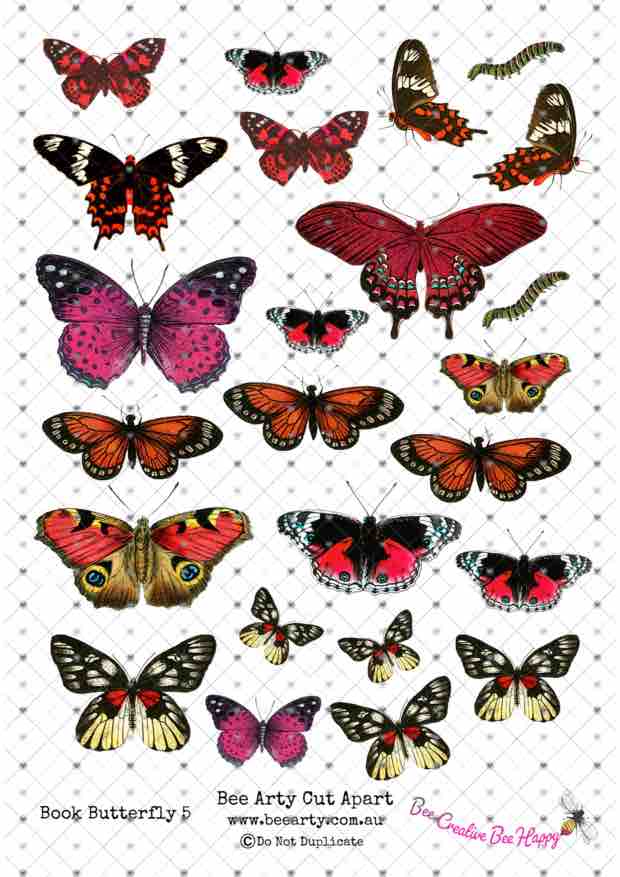 A4 Cut Apart - Assorted - Butterfly 5