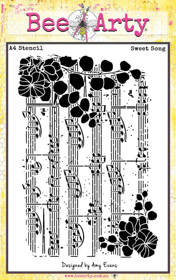 Sweet Song - A4 Stencil