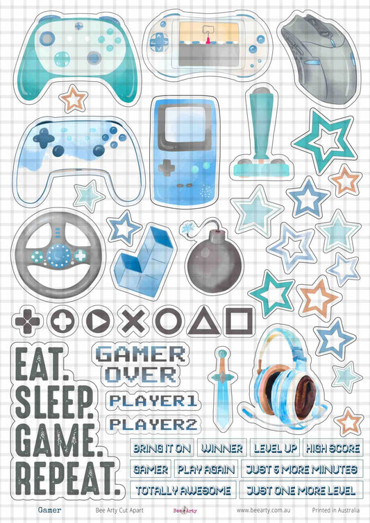 A4 Cut Apart - Assorted - Gamer