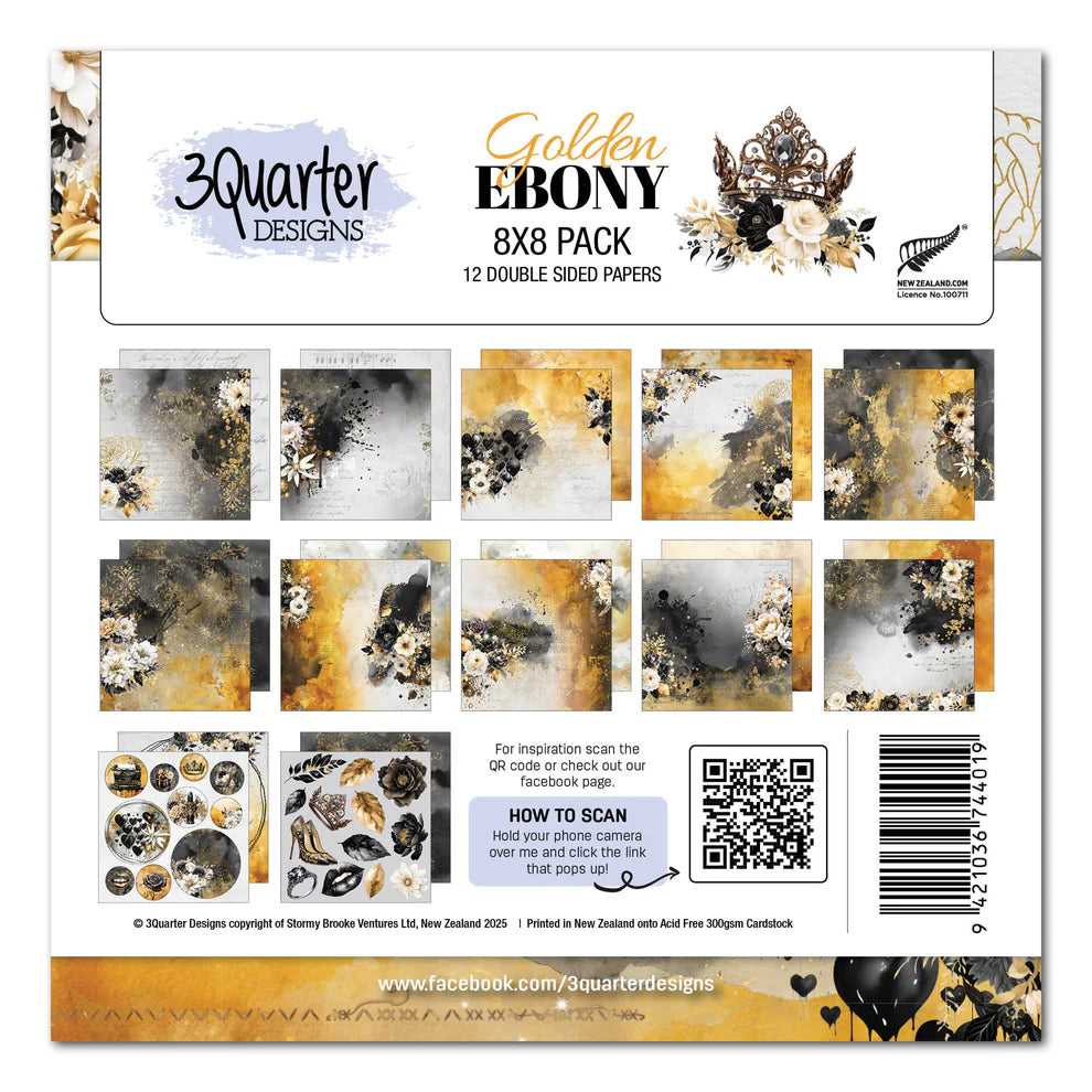 Golden Ebony 8x8 pack