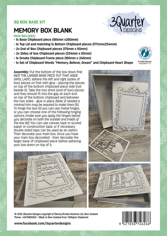 Memory Box Blank