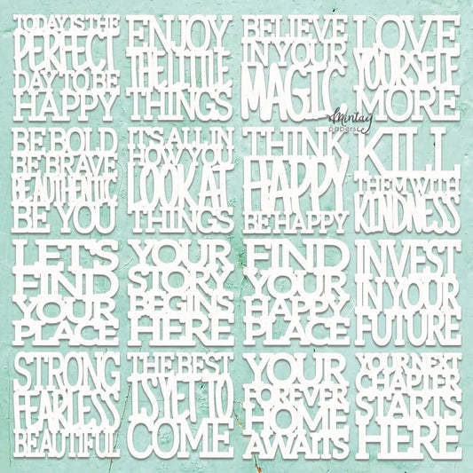 Chipboard - Positive Sayings