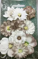 Cornflowers Pack of 10 Co-ordinated Flowers Mushroom