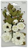 49 And Market Nature's Bounty Paper Flowers - Cream