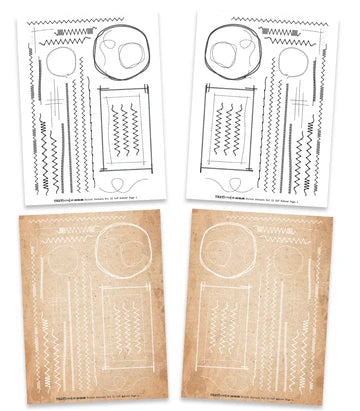 TEXT(ures) Stitch Pattern Vol. II 6" x 8" Rub-On Transfer Set