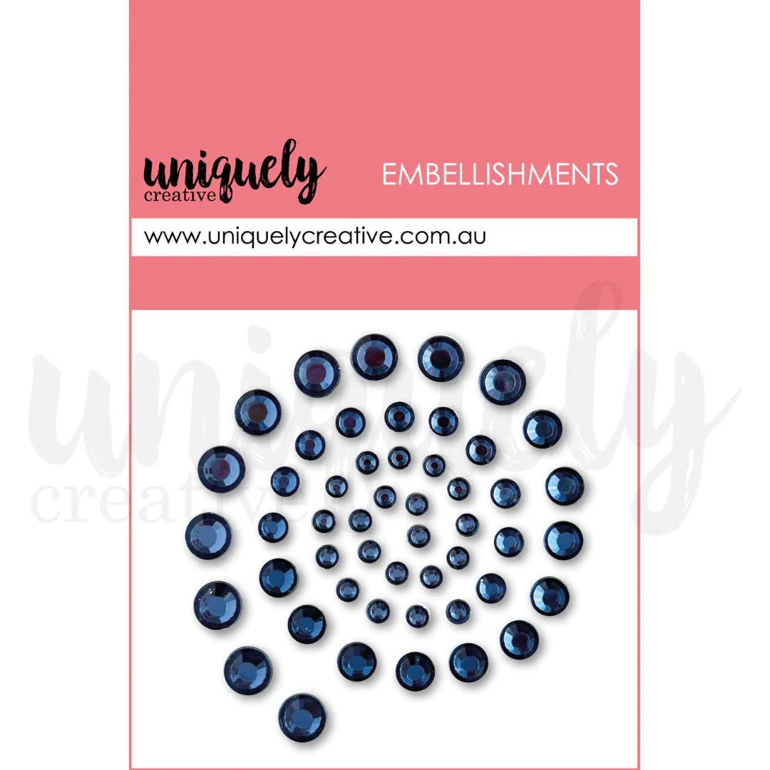 Navy Rhinestones