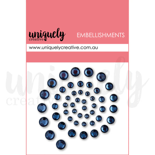 Navy Rhinestones
