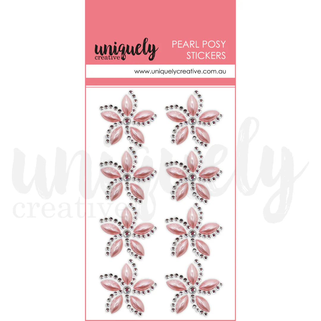 Pearl Posey Stickers - Pink