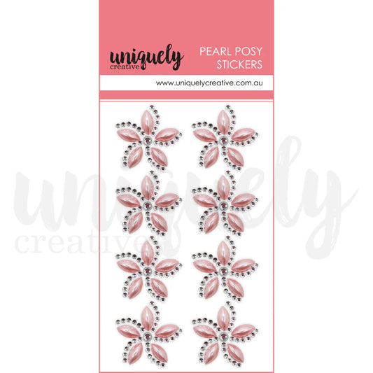 Pearl Posey Stickers - Pink