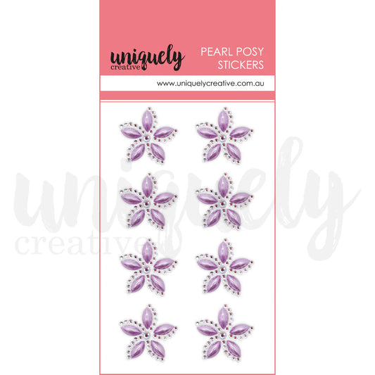 Pearl Posey Stickers - Purple