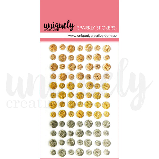 Mixed Metals Sparkly Stickers