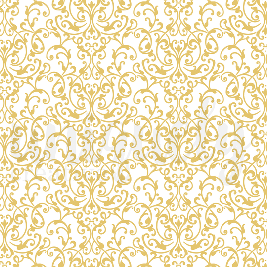 12x12 Damask Foil Acetate