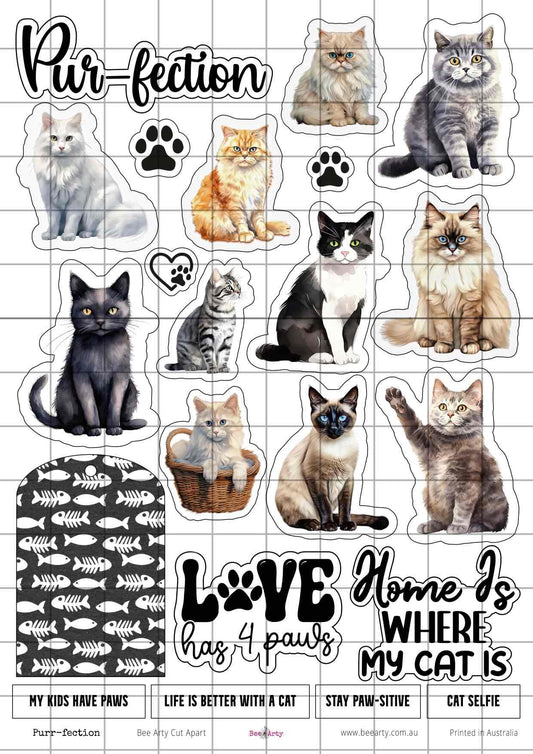A4 Cut Apart - Assorted - Purr-fection