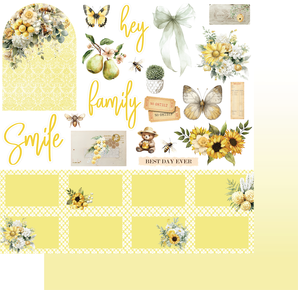 Sweet as Honey 12x12 Paper Collection